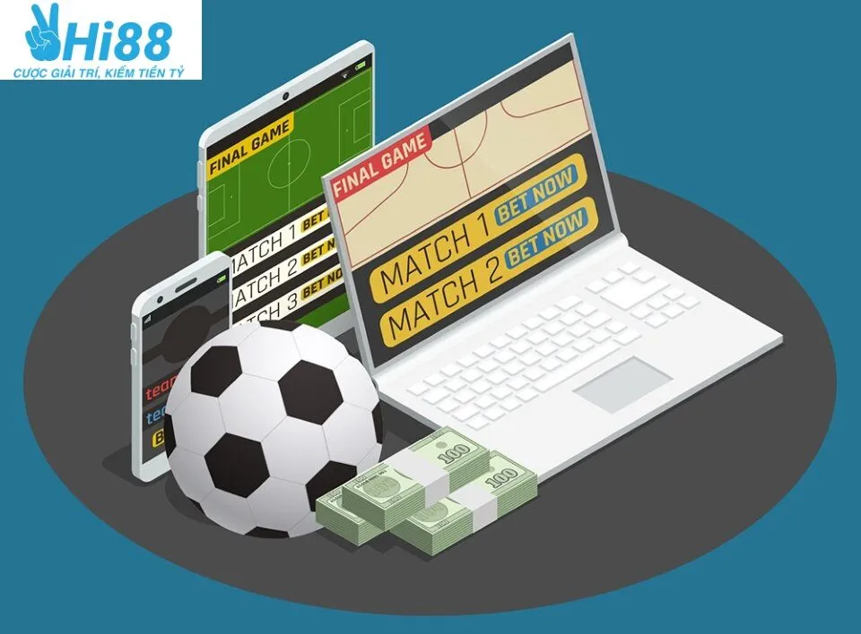 Biểu đồ minh họa kèo chấp 2 trái trong cá độ bóng đá